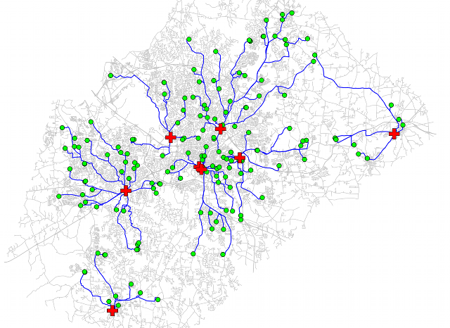 Vector network analysis in GRASS GIS\n7